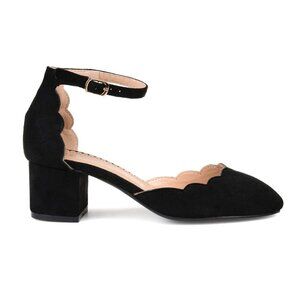 NiB Brinley Co. Women's Edna Ankle Strap Pumps Black Size 9 M $70 RY1424